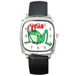 Croak frog Square Metal Watch