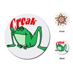 Croak frog Playing Cards (Round)