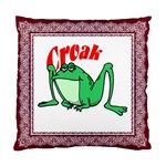 Croak frog Cushion Case (One Side)