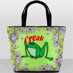 Croak frog Bucket Bag from ArtsNow.com Back