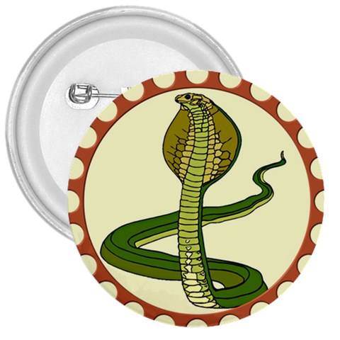 Cobra 3  Button from ArtsNow.com Front