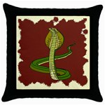 Cobra Throw Pillow Case (Black)