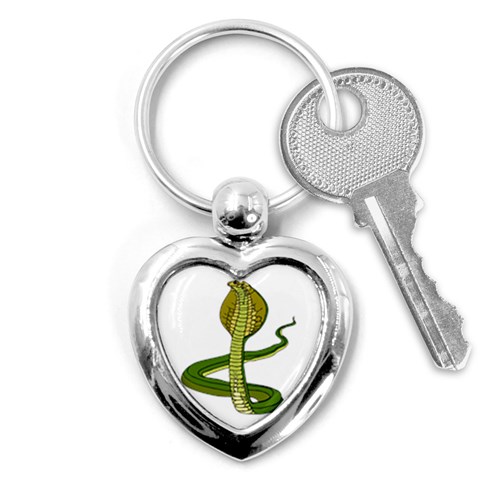 Cobra Key Chain (Heart) from ArtsNow.com Front