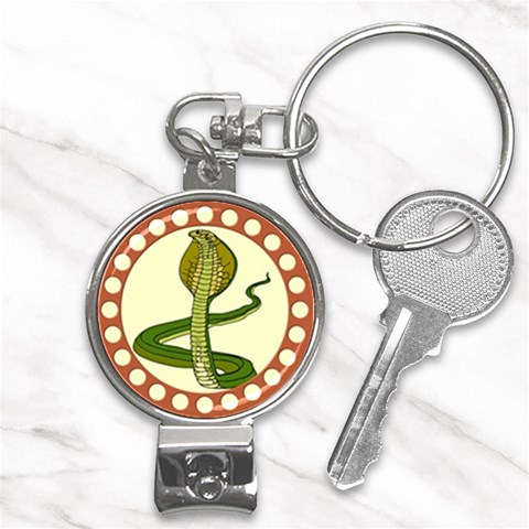 Cobra Nail Clippers Key Chain from ArtsNow.com Front