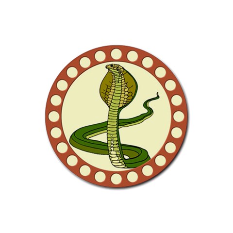 Cobra Rubber Coaster (Round) from ArtsNow.com Front