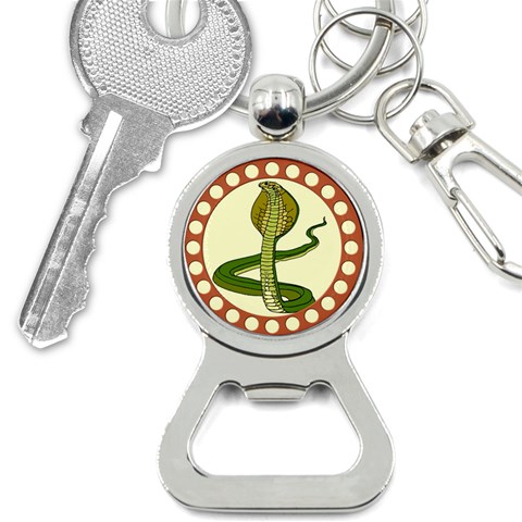 Cobra Bottle Opener Key Chain from ArtsNow.com Front