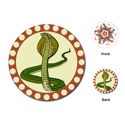 Cobra Playing Cards (Round) from ArtsNow.com Front