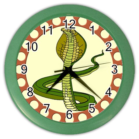 Cobra Color Wall Clock from ArtsNow.com Front