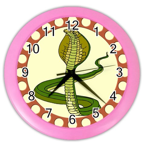 Cobra Color Wall Clock from ArtsNow.com Front