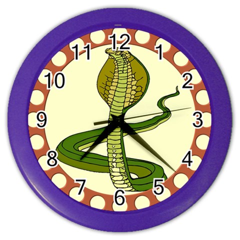 Cobra Color Wall Clock from ArtsNow.com Front