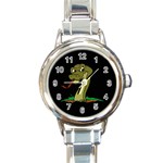 Snake Round Italian Charm Watch