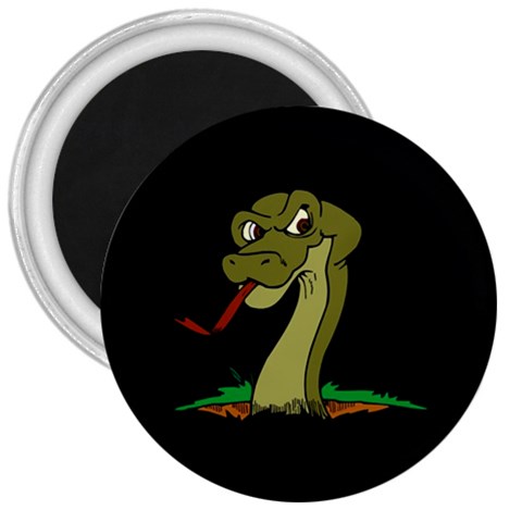 Snake 3  Magnet from ArtsNow.com Front