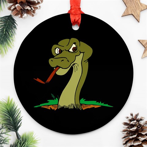 Snake Ornament (Round) from ArtsNow.com Front