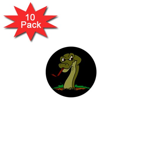 Snake 1  Mini Button (10 pack)  from ArtsNow.com Front