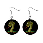 Snake 1  Button Earrings