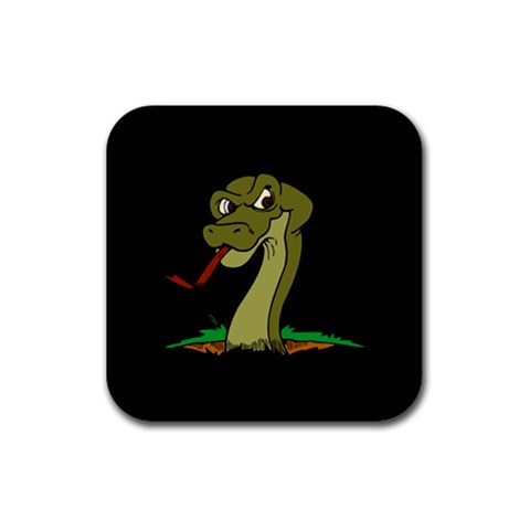 Snake Rubber Coaster (Square) from ArtsNow.com Front