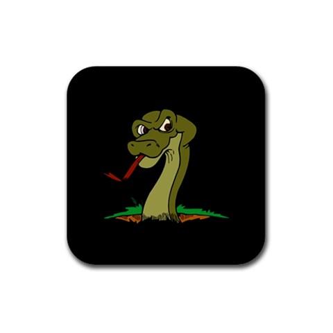 Snake Rubber Square Coaster (4 pack) from ArtsNow.com Front