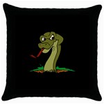 Snake Throw Pillow Case (Black)