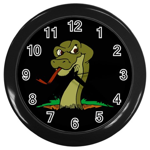 Snake Wall Clock (Black) from ArtsNow.com Front