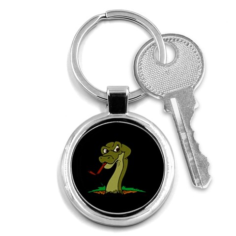 Snake Key Chain (Round) from ArtsNow.com Front