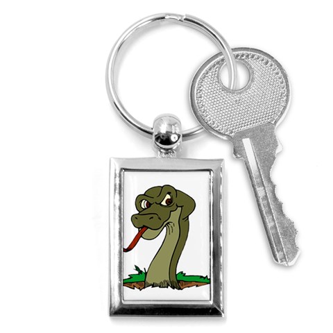 Snake Key Chain (Rectangle) from ArtsNow.com Front
