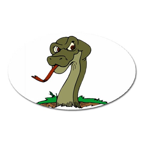 Snake Magnet (Oval) from ArtsNow.com Front