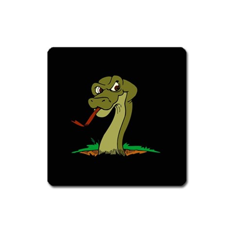 Snake Magnet (Square) from ArtsNow.com Front