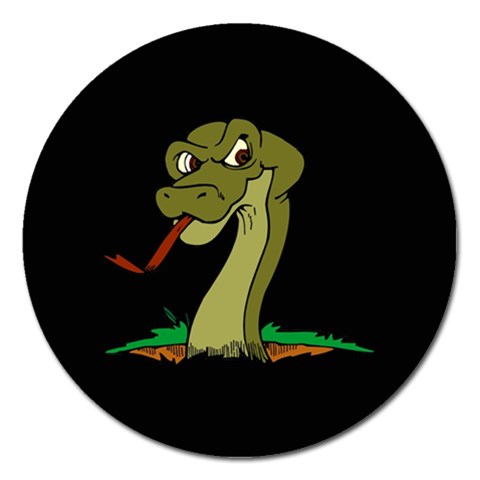Snake Magnet 5  (Round) from ArtsNow.com Front