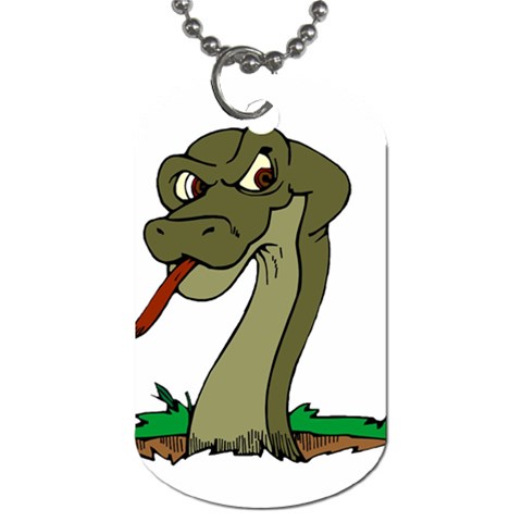 Snake Dog Tag (One Side) from ArtsNow.com Front