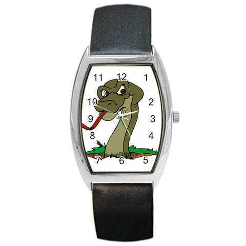 Snake Barrel Style Metal Watch from ArtsNow.com Front