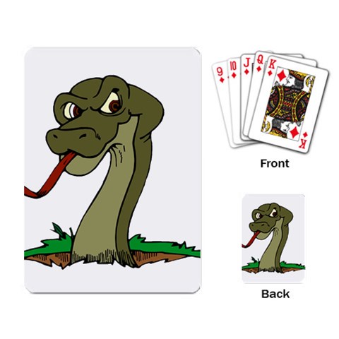 Snake Playing Cards Single Design from ArtsNow.com Back