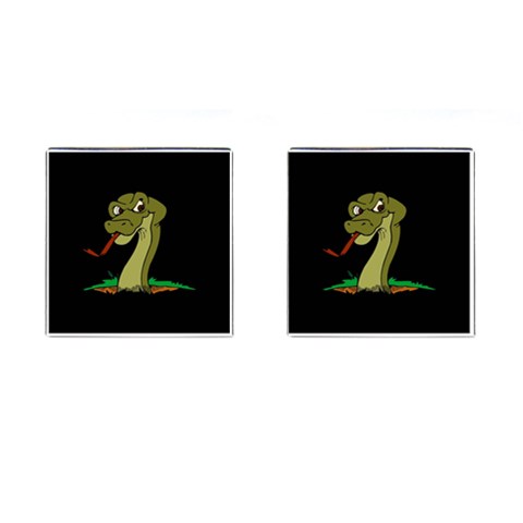 Snake Cufflinks (Square) from ArtsNow.com Front(Pair)
