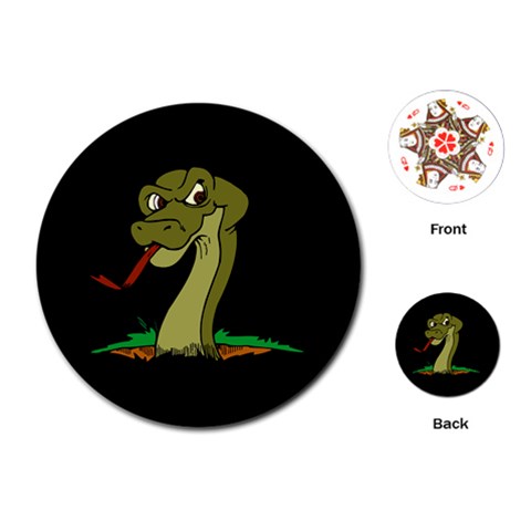 Snake Playing Cards (Round) from ArtsNow.com Front