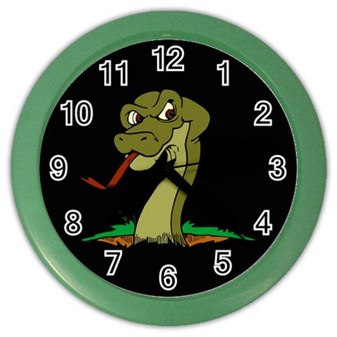 Snake Color Wall Clock from ArtsNow.com Front