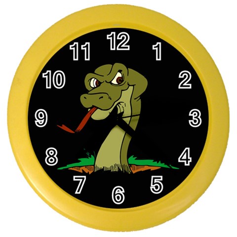 Snake Color Wall Clock from ArtsNow.com Front