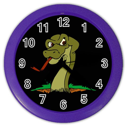 Snake Color Wall Clock from ArtsNow.com Front