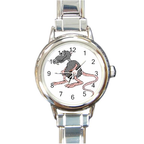 Rat Round Italian Charm Watch from ArtsNow.com Front