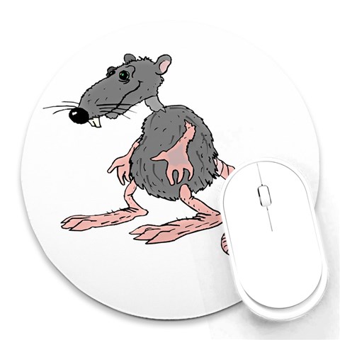 Rat Round Mousepad from ArtsNow.com Front