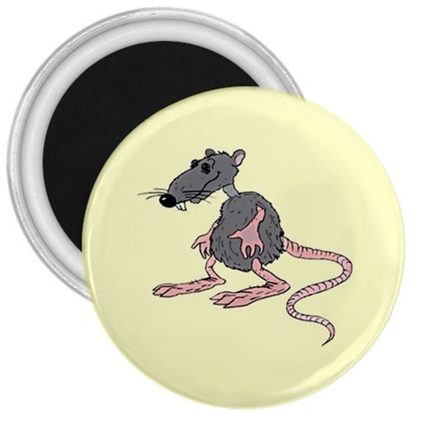 Rat 3  Magnet from ArtsNow.com Front