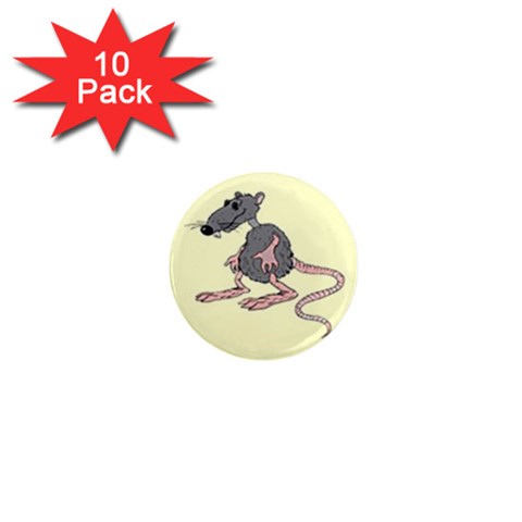 Rat 1  Mini Magnet (10 pack)  from ArtsNow.com Front