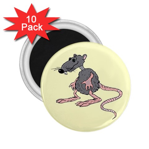 Rat 2.25  Magnet (10 pack) from ArtsNow.com Front