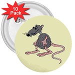 Rat 3  Button (10 pack)