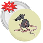 Rat 3  Button (100 pack)