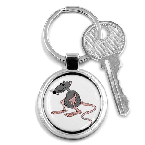 Rat Key Chain (Round) from ArtsNow.com Front