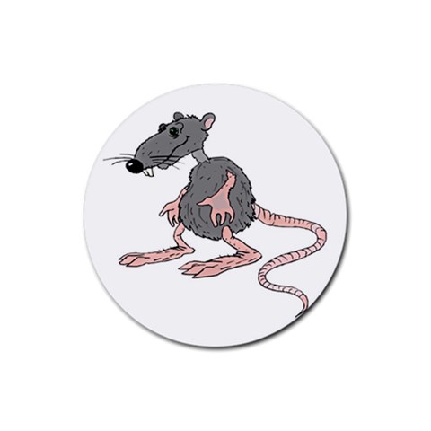 Rat Rubber Coaster (Round) from ArtsNow.com Front