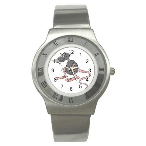 Rat Stainless Steel Watch from ArtsNow.com Front