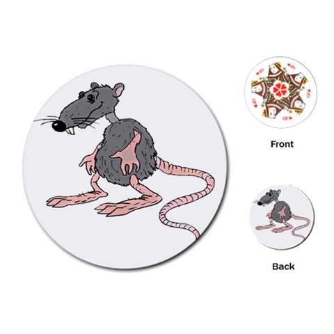 Rat Playing Cards (Round) from ArtsNow.com Front