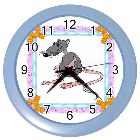 Rat Color Wall Clock from ArtsNow.com Front