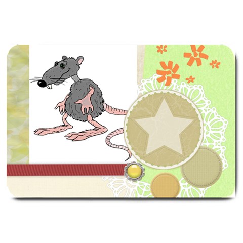 Rat Large Doormat from ArtsNow.com 30 x20  Door Mat