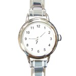 Cute Kittens Round Italian Charm Watch